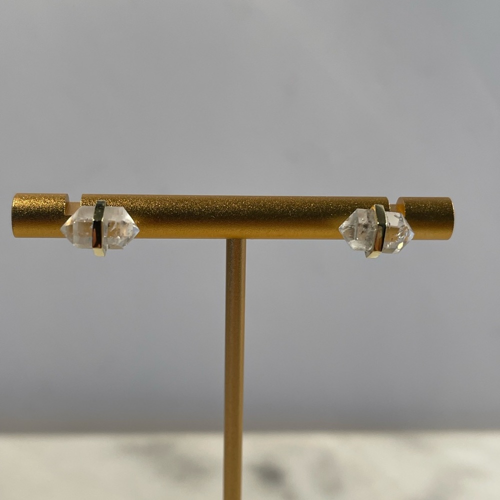 NEW Krystle Knight Quartz Crystal Studs - Picture 4 of 10